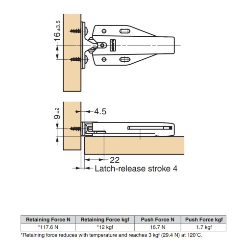 Touch Latch with Long Stroke Non-magnetic 2