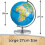 Science Kidz 2-in-1 World Globe | Children's Illuminated Globe 2