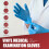 Merrimen Disposable Vinyl Gloves 4.8g Blue, Medium 6
