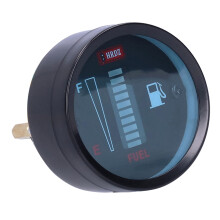 52mm LED Fuel Display Gauge 12V Blue/Yellow/Red for Easy Reading