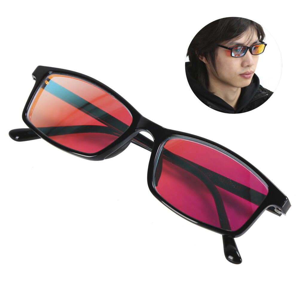Unisex Full Frame Colorblindness Correction Glasses, Degree 1