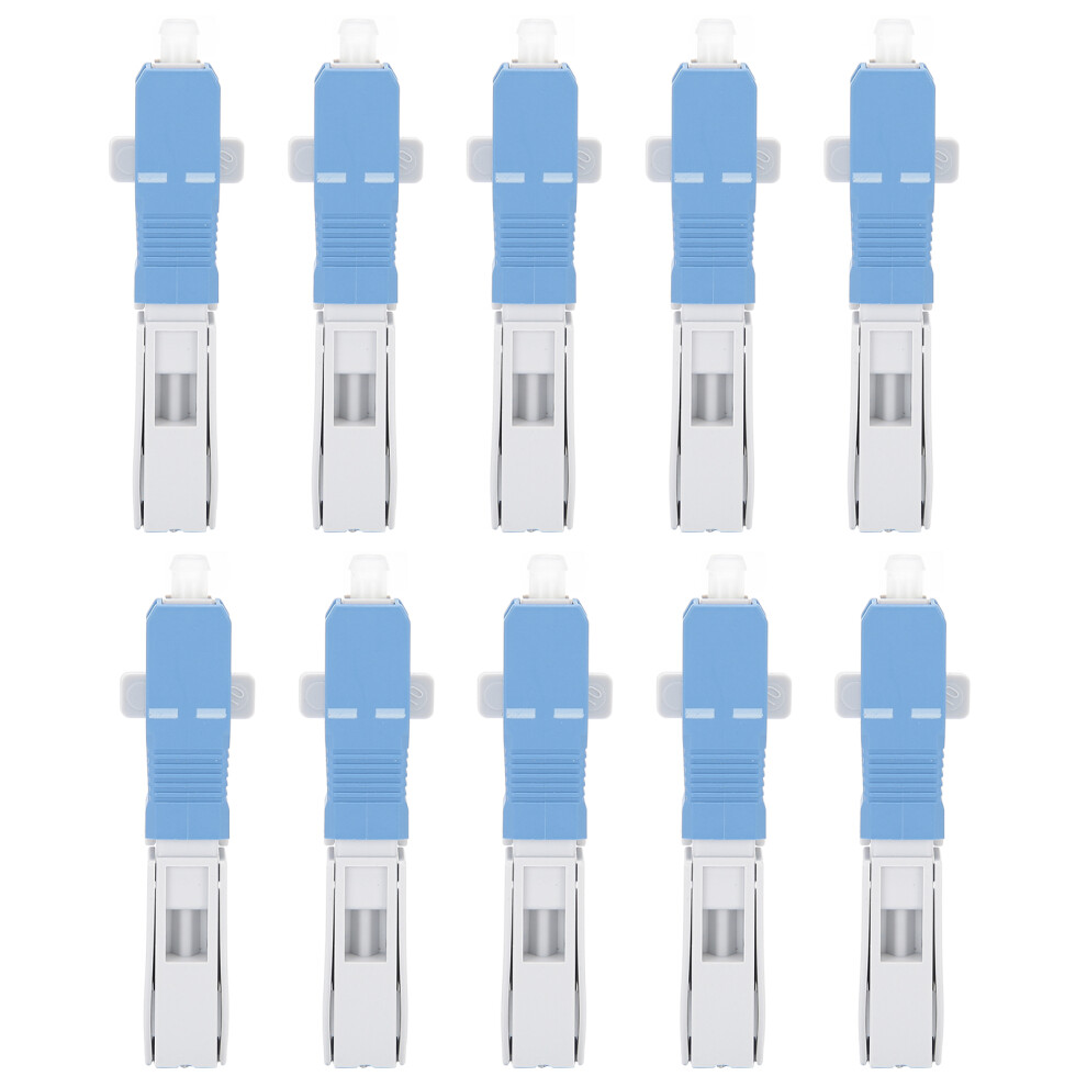 10Pcs Fiber Optic Quick Connectors Sc/Upc Embedded Cold Type Fastening 4691360111176