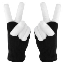 LED-Handschuhe Fingerlichter Blinkend 6 Modi Atmungsaktive Elektrische Handschuhe