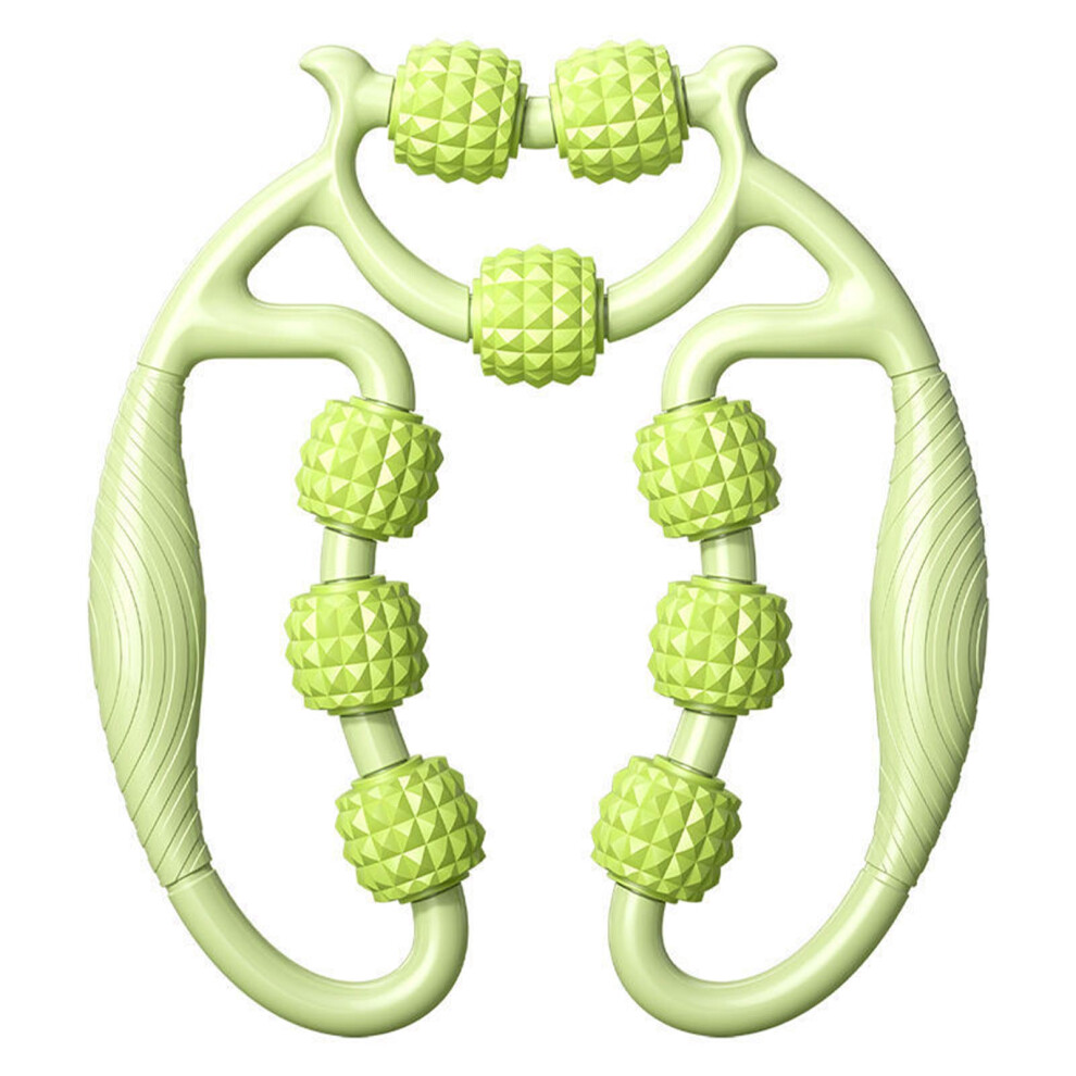 (Green Grape Green) Circular Leg Clamps 360 9 Wheels Muscle Roller Massager Vital Orange-image-OPC-PMX78HM-NEW