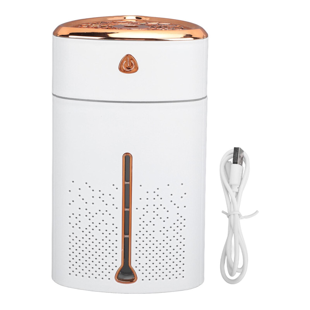 (White) Portable Mini Humidifier USB 1000ml Ultrasound Touch Night Light Green-image-OPC-PMX799M-NEW