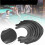 4Set Pool Table Corner Liners for Billiard Pockets Replacement Black Edges 8