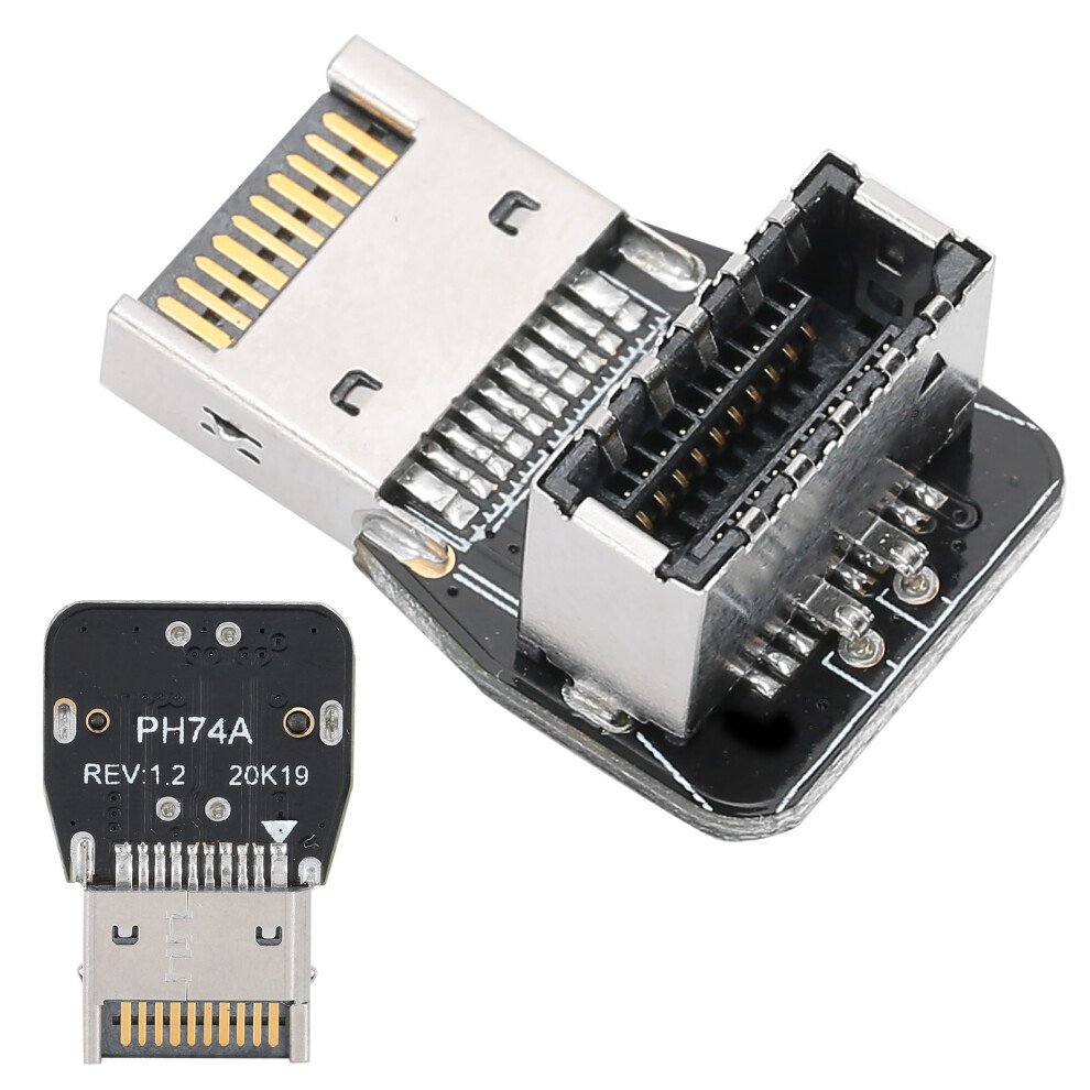 Motherboard Usb 3.1 10G Header Adapter 90 Steering Elbow Type-C Ph74a 7641360117446