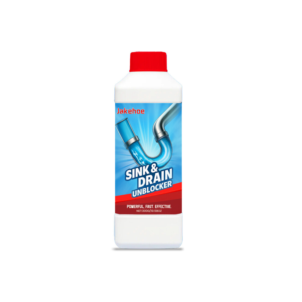 (300G) Jakehoe Drain Pipe Unblocking Powder Toilet Sink Drain Pipe Kitchen Sewer Pipe Unblocking Cleaning And Decontamination 4048284059167