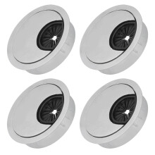 4 Set Zinc Alloy Desk Cable Grommets for Clean and Orderly Desks