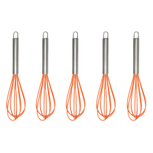 Schneebesen-Set für müheloses Mischen, Rapid Whisk Junior mit Doppelhelix-Spiralblättern für schnelle und gleichmäßige Ergebnisse, mehrfarbig,