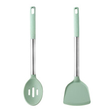 Flexible Silicone Spatula, Ergonomic Design Stainless Steel Handle, Easy To Clean & Dishwasher Safe, Non Stick Blade, Heat Resistant up to 446oF (