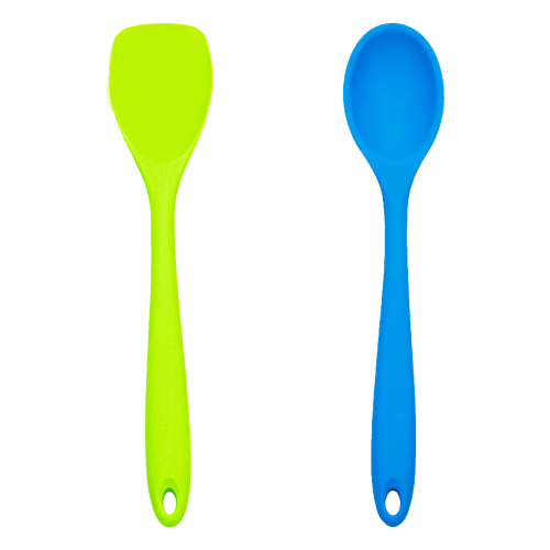 Flexible Scraper Silicone Spatula, Non Scratch, Easy Cleaning Multipurpose Use Set For Cooking And Baking (2 Piece)