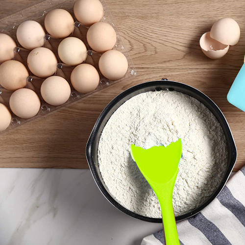 Flexible Scraper Silicone Spatula, Non Scratch, Easy Cleaning Multipurpose Use Set For Cooking And Baking (2 Piece) 2