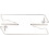 2pcs Aluminum Thread Rack Holder for Vintage Sewing Machine, 23cm 7