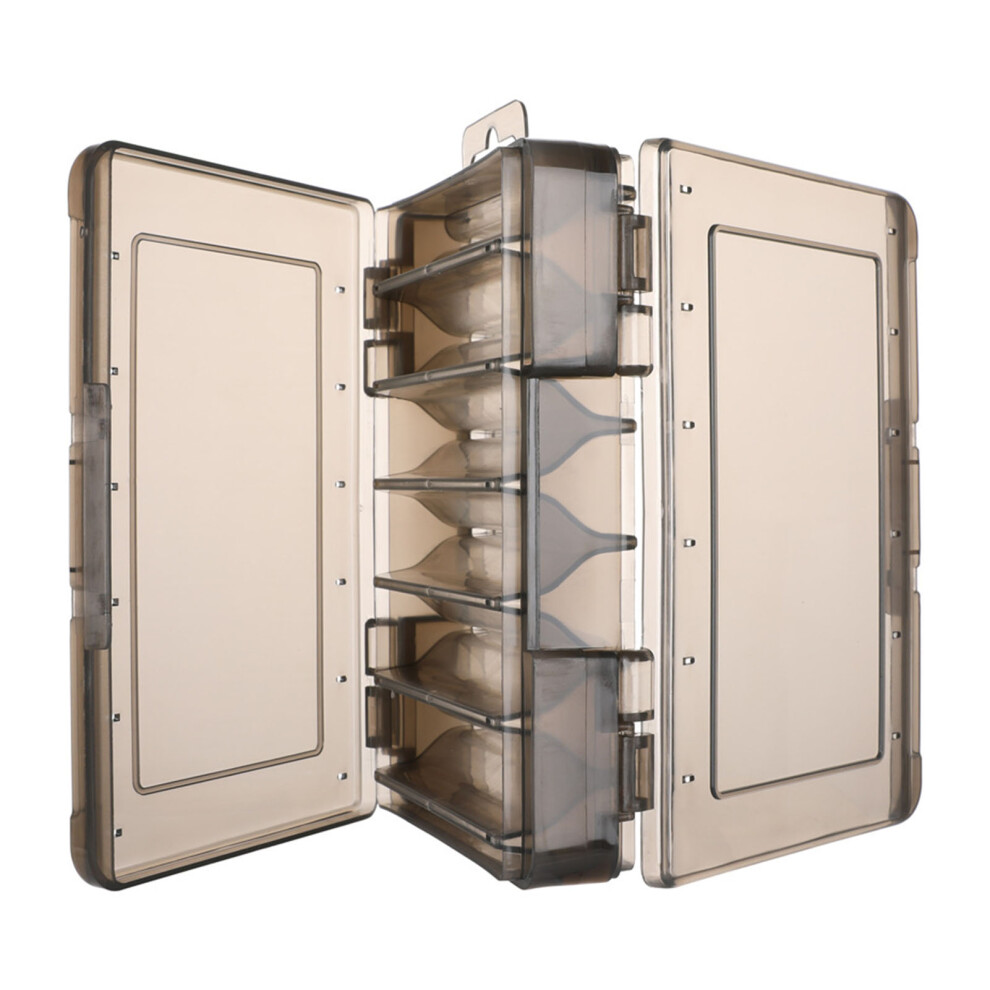 (Ruthenium Color) Double Layer Lure Box 12 Compartments Breathable Yellow-image-OPC-PMX7RR5-NEW