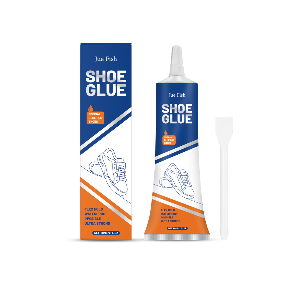 (60Ml*1+Scraper*1) Jue Fish Shoe Repair Glue Mild Adhesion, Long-Lasting Invisible, Daily Use For All Types Of Shoe Repair Glue 4048284059662