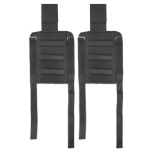Loading Adjustable Steel Ankle Weights 1KG Pair for Fitness Black