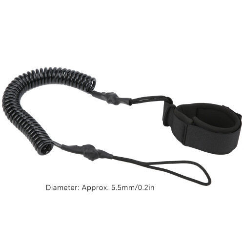 Surf Leash 6ft Surfboard Traction Rope Strap with Secure Fastener Blue 2