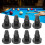 15 pcs Billiard Cue Bottom Rubber Plug Protection Pads, Black 8