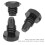 15 pcs Billiard Cue Bottom Rubber Plug Protection Pads, Black 5