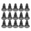 15 pcs Billiard Cue Bottom Rubber Plug Protection Pads, Black 9
