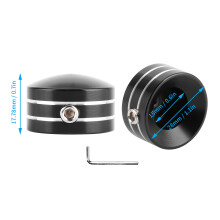 Aluminum Engine Cover Head Bolt Cap for XL883, Twin Cam 1999-2020, Big Twin 1340 Evo 1985-1999 Black