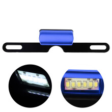 Universal CNC Aluminium Motorcycle License Plate Light with 6 White LEDs
