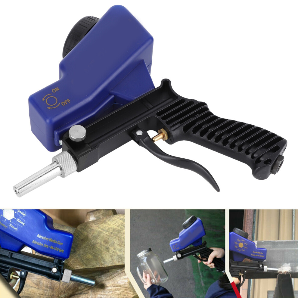 Portable Gravity Sandblasting Gun 600Cc, 28X25x8cm, Blue 7691360128843