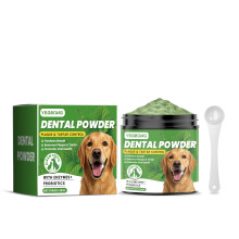 (150g+spoon) Dog tooth cleaning powder gently cleans pet teeth, improves tartar and yellow teeth, and freshens breath