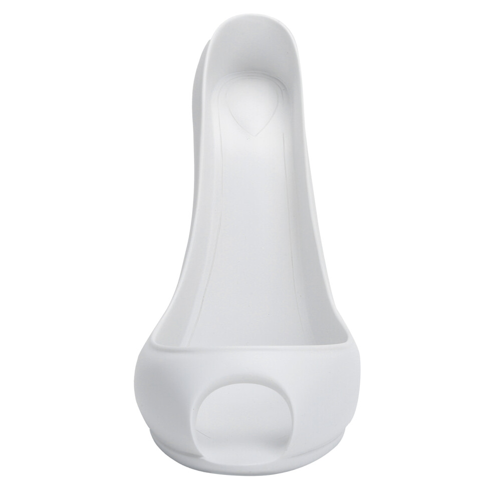 White HighHeeled Shoe Wine Bottle Holder - Modern 20x10x19cm-image-OPC-PMX7W2D-NEW