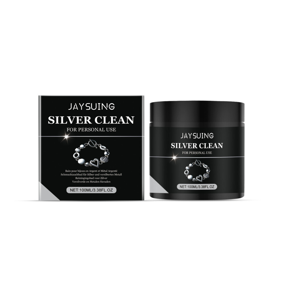 Silver (100Ml) Jaysuing Jewelry Cleaner Jewelry Ring Watch Chain Decontamination Anti-Oxidation Blackening Jewelry Maintenance Cleaning Liquid