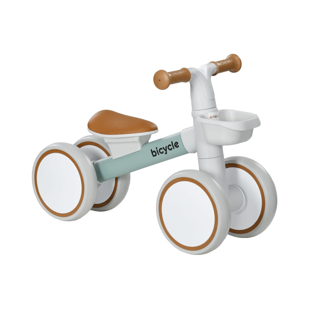 Children's Balance Bike for 1-3 Years Green Adjustable Seat & Silent Wheels Easy to Ride & Sturdy Built-image-OPC-PMX7VWT-NEW