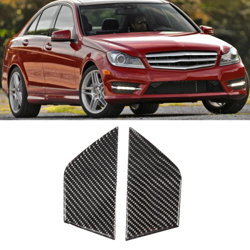 Transform Your W204 07-13: 2PCS Soft Carbon Fiber Door Panel Set