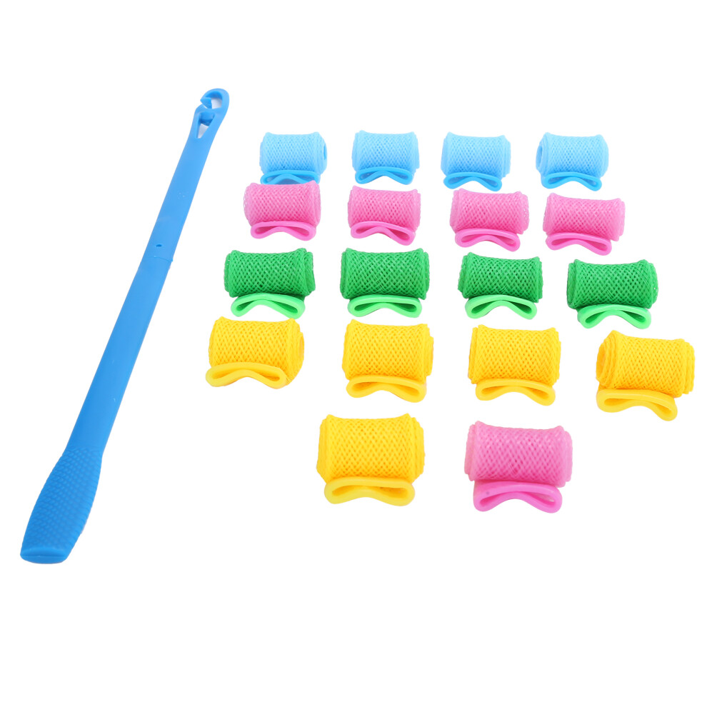 No Heat DIY Hair Curlers with Hook Handle for Damage-Free Styling