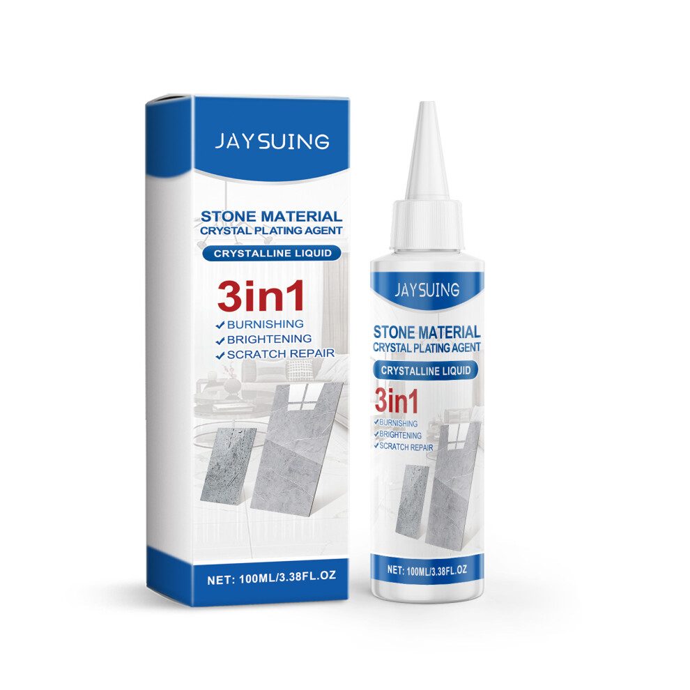 (100Ml) Jaysuing Stone Crystal Plating Agent Indoor Tile Care Scratch Brightening Crystal Marble Maintenance Crystal Plating Agent 4048284061023