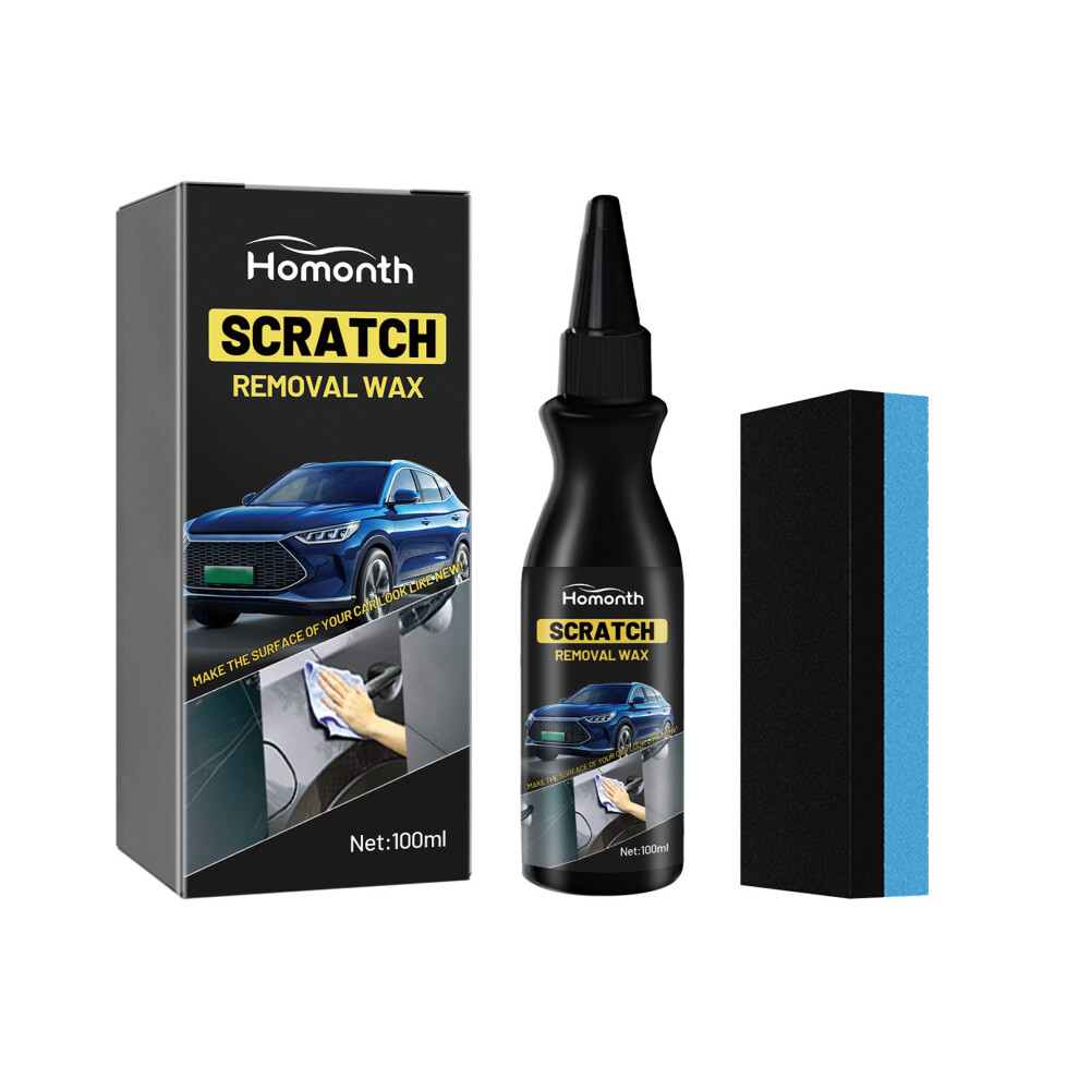 (100Ml+Sponge) Scratch Car Repair Care Paint Maintenance Refurbishment Cleaning And Brightening Car Scratch Care Cream 4048284061054