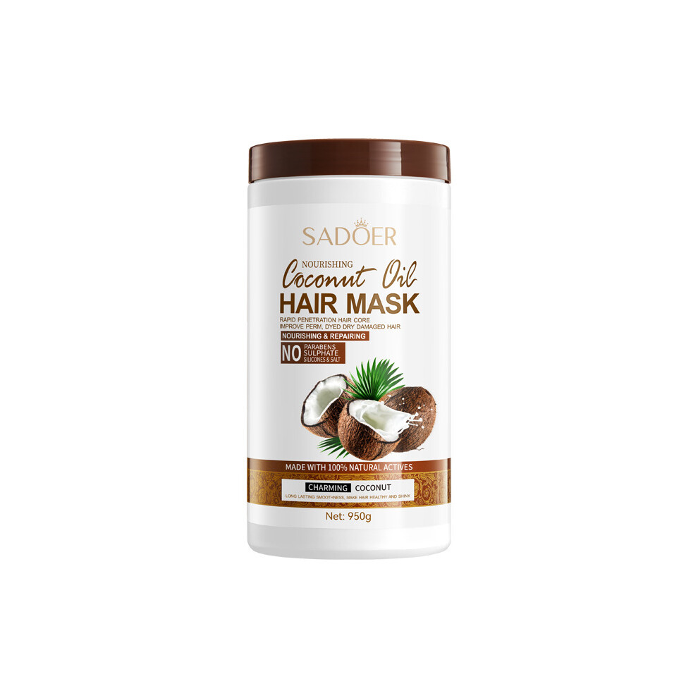 (950g) Nourishing Hair Mask 950g SADOER Smooth, Smooth and Fluffy Conditioner