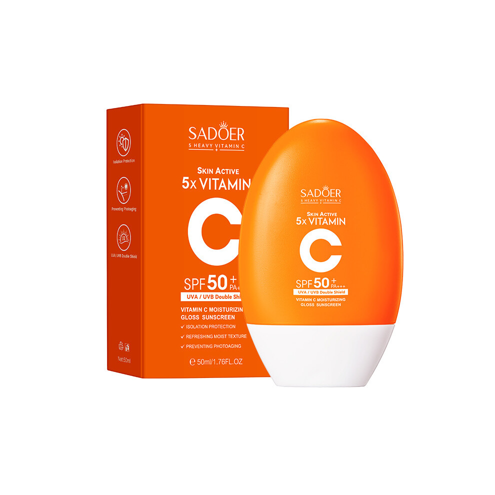 (Sunscreen 50ml) Moisturizing Glowing Sunscreen 50ml UV Protective Sunscreen