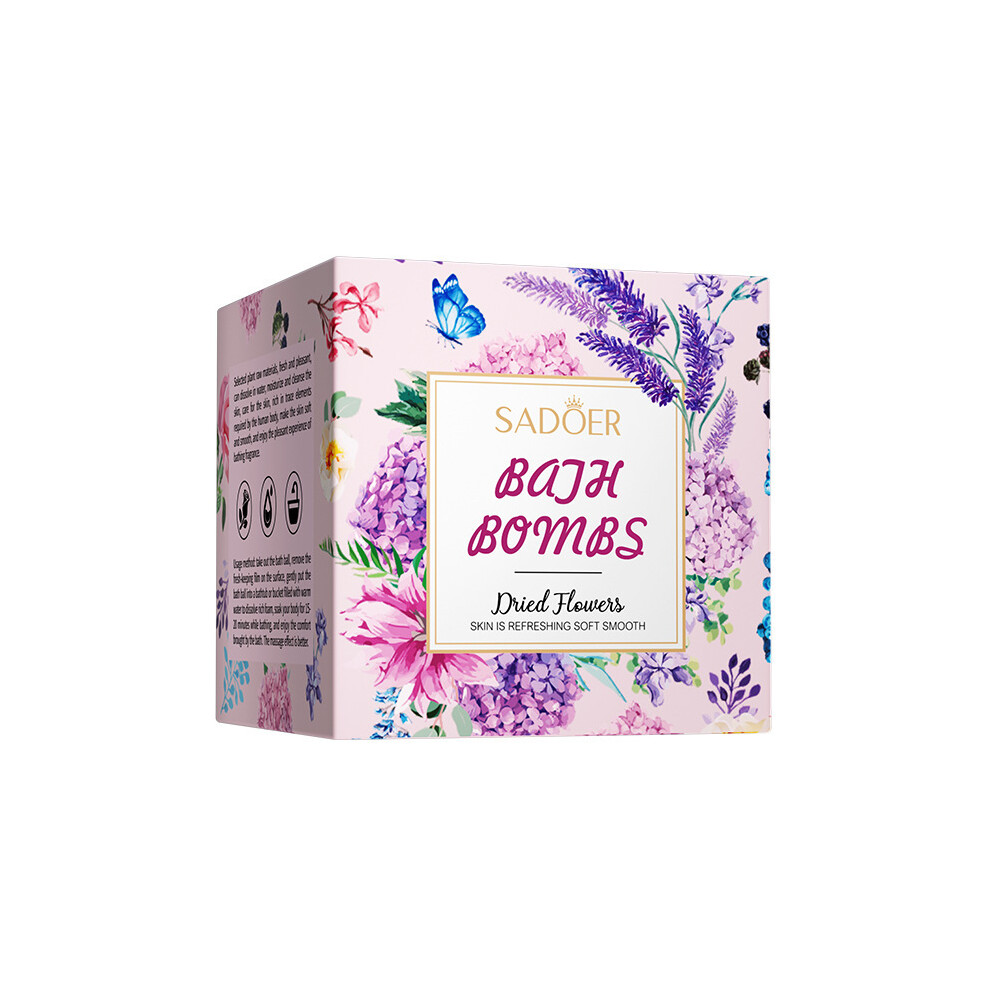 (Flavor of rose) Bath salt ball 100gSADOER clean fragrance bath ball