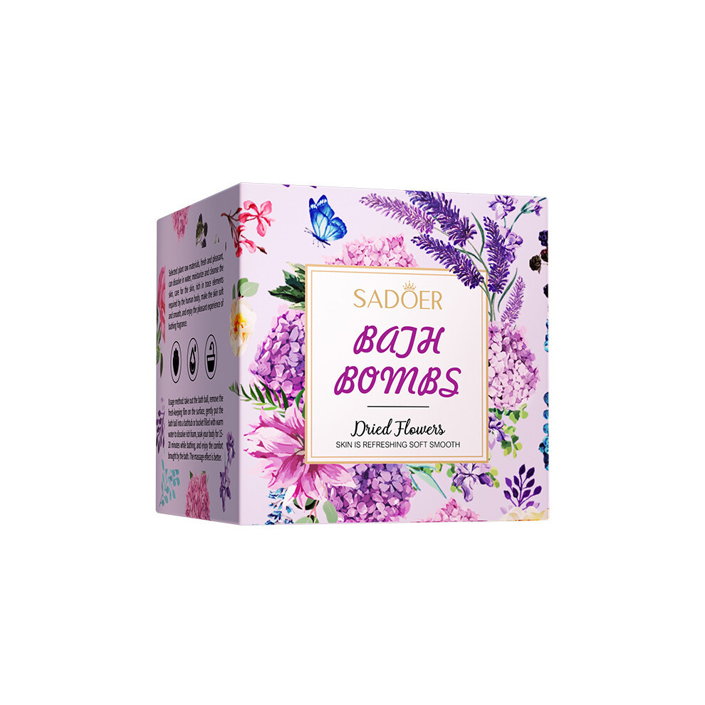 Lavender (Flavor Of ) Bath Salt Ball 100Gsadoer Clean Fragrance Bath Ball