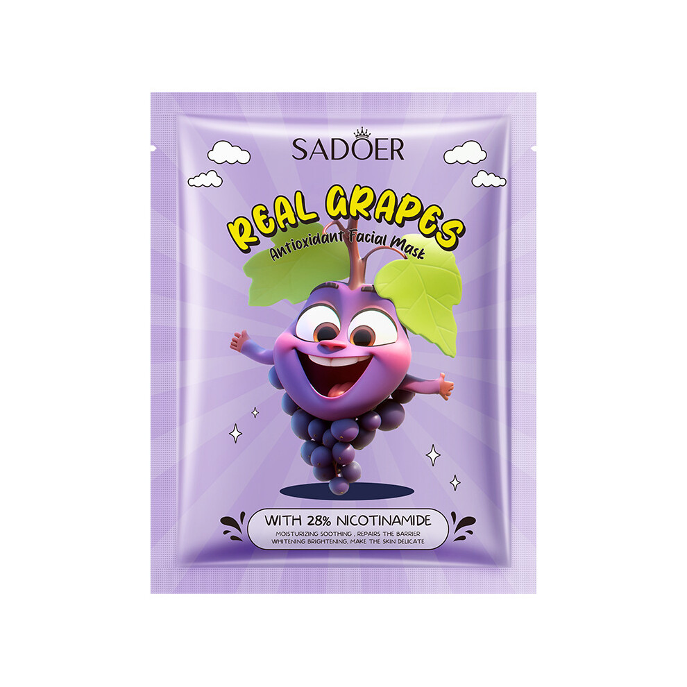 (Grapes, Suit) Facial Mask SADOER Moisturizing and Hydrating Facial Mask