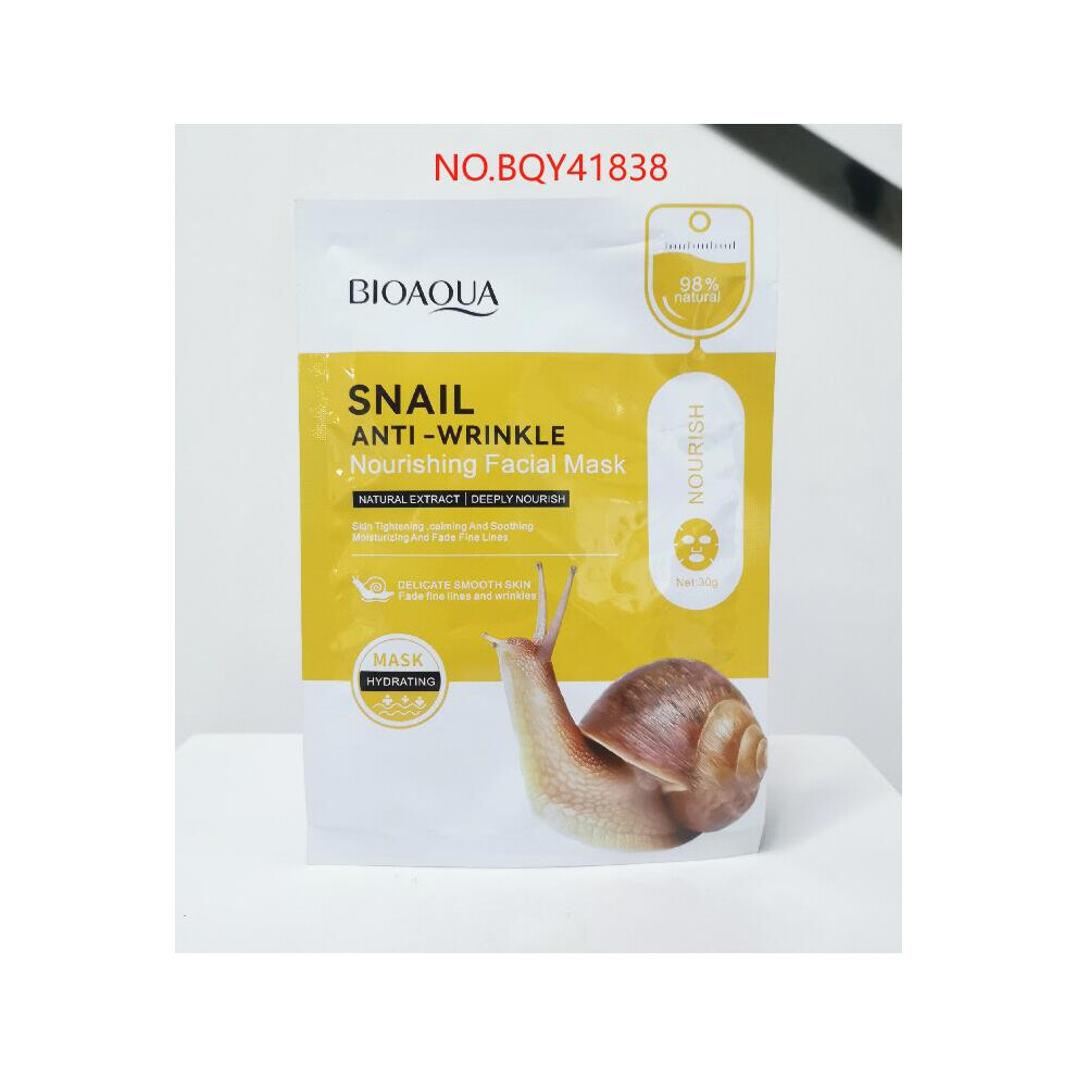 (Snail) Facial mask 30g BIOAOUA moisturizing and moisturizing