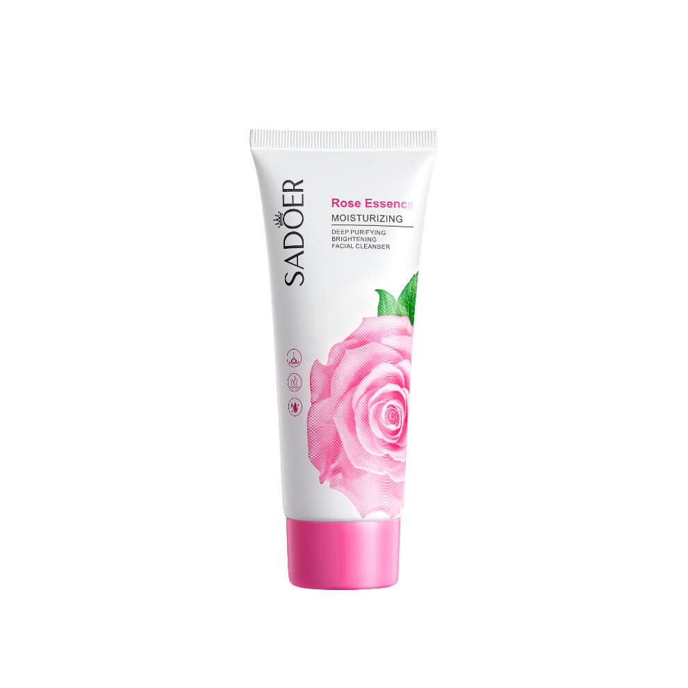 (Rose) Facial Cleanser SADOER Facial Cleanser 100g Deep Cleansing