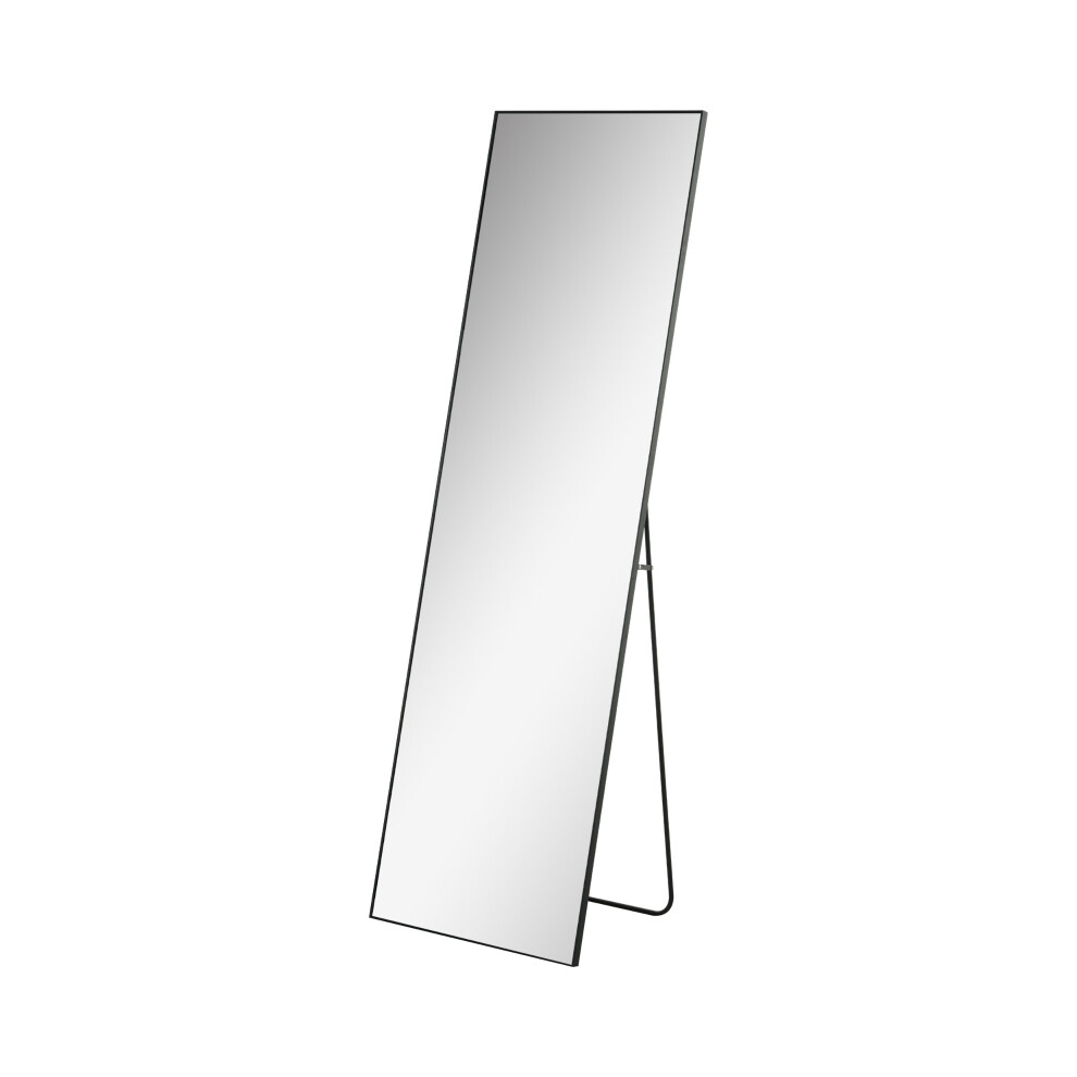Full Length Dressing Mirror Black Aluminium Alloy Frame Floor Standing or Wall Mount 50x161.5cm for Bedroom & Living Room-image-OPC-PMX7YYR-NEW