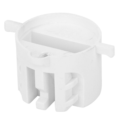 6pcs White Plastic Surfboard Fin Plugs G5 Round Cup & Key Set