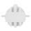 6pcs White Plastic Surfboard Fin Plugs G5 Round Cup & Key Set 8