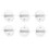6pcs White Plastic Surfboard Fin Plugs G5 Round Cup & Key Set 9