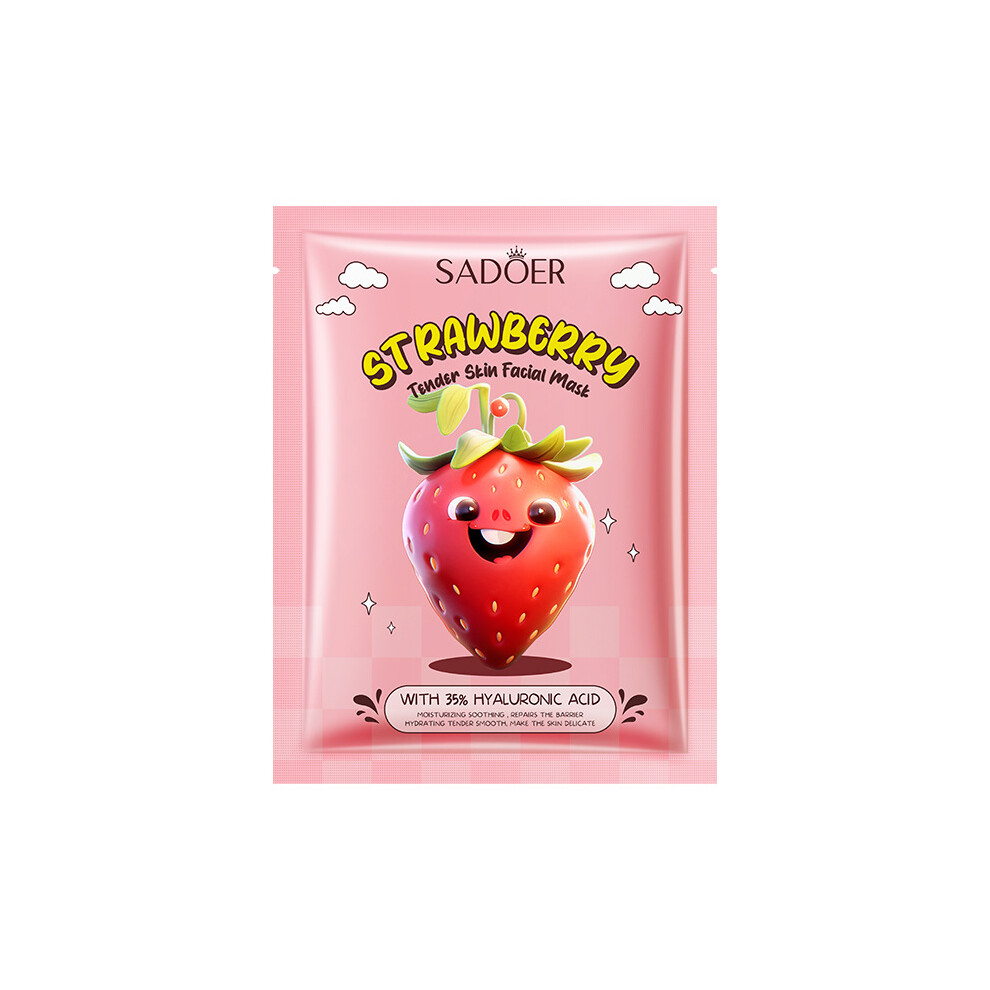 (Strawberries, Suit) Facial Mask SADOER Moisturizing and Hydrating Facial Mask
