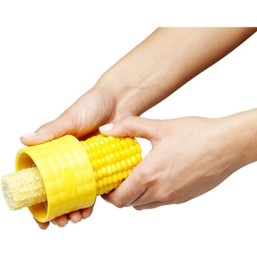 Effortless Corn Kernels Extraction With Quick Kernel Removal Corn Cob Stripper, Durable Stainless Steel Blades & Compact Storage, User-Friendly De