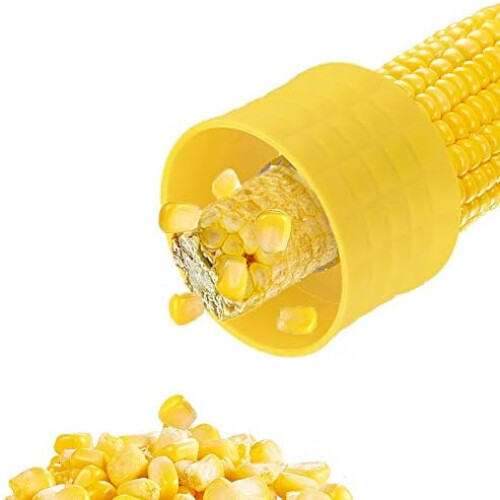 Effortless Corn Kernels Extraction With Quick Kernel Removal Corn Cob Stripper, Durable Stainless Steel Blades & Compact Storage, User-Friendly De 2
